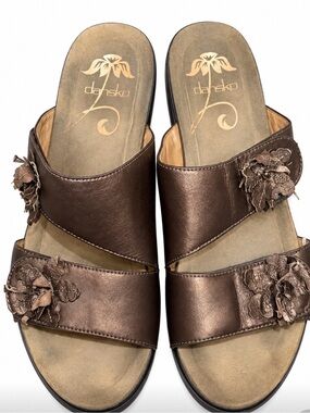 Dansko Women's Bronze Metallic Donna Chunky Sandals Y2K Women’s 8.5/9
